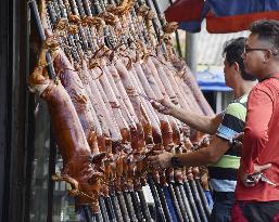 Lechon roast pig in Philippines