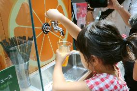 Orange juice faucet no longer running joke thanks to Matsuyama airport