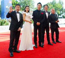 "The Third Murder" director, actors at Venice Film Festival