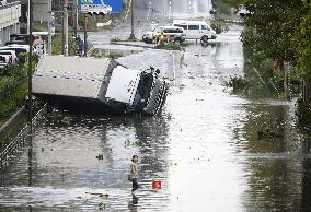 Powerful typhoon aftermath