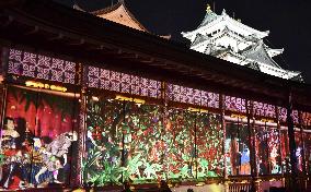 Projection mapping event at Nagoya Castle