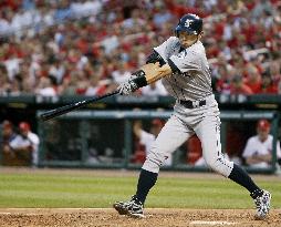 Ichiro homers against Cardinals