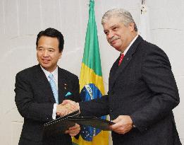 Japan, Brazil agree to enhance cooperation on biofuels