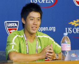 Japan's Nishikori advances to 3rd round in U.S. Open