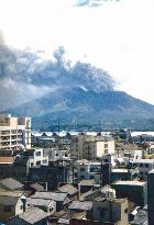 (1) Sakurajima volcano