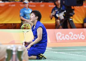 Olympics: Yamaguchi falls to Yamaguchi in badminton last 8