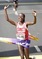 Athletics: Bahrain's Chelimo wins women's marathon gold in world c'ships