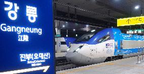 Bullet train to Pyeongchang venues