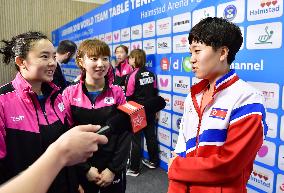 N. Korea table tennis player