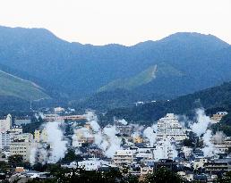 Japanese hot spring town Beppu