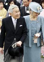 Imperial couple in garden party