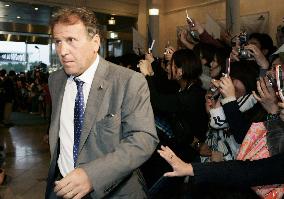 Zico arrives at camp