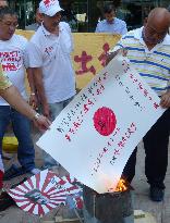 H.K. protesters decry Japanese militarism