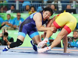 Olympics: Women's wrestling in action