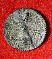 Ancient Roman coins unearthed in castle ruins in Okinawa