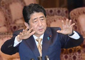 PM Abe attends upper house's special panel session on TPP