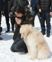 Site of deadly avalanche in Nasu, Japan