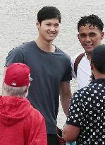 Baseball: Ohtani at Angels spring training