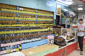 Traditional medicine shop in Myanmar