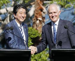 Japan, Australia vow to work closely with U.S. under Trump