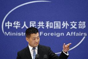 Chinese Foreign Ministry spokesman Lu Kang