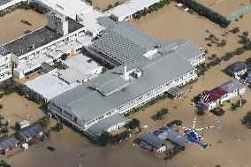 Powerful typhoon in Japan