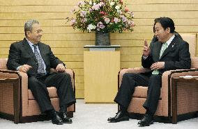 Japan PM Noda, Israeli deputy PM Barak hold talks