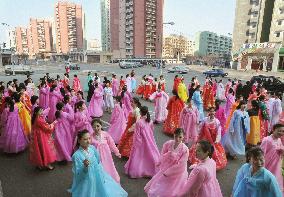 CORRECTED North Korea celebrates leader Kim's 69th birthday