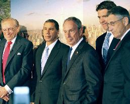 CORRECTED Paterson, Bloomberg say Ground Zero construction on sch