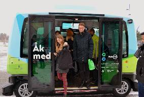 Self-driving bus in Sweden