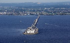 Umihotaru parking area on Tokyo Bay