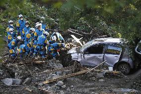 Aftermath of Typhoon Hagibis in Japan