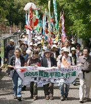 Anti-nuke protesters kick off annual Hiroshima-bound march