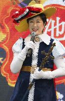 Tokyo governor attends Halloween cosplay event