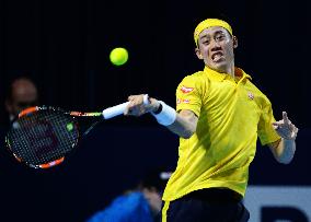 Tennis: Nishikori runner-up at Swiss Indoors