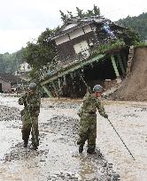 Search efforts continue in disaster-hit southwestern Japan