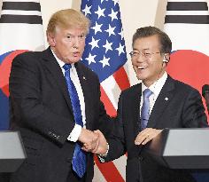 Trump says progress seen on N. Korea, credits U.S. military strength