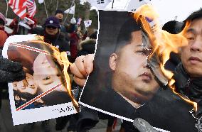 Anti-N. Korea protest in Seoul