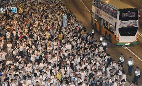 H.K. march against extradition bill