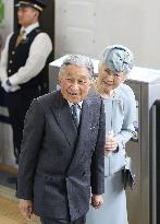 Ex-Japanese emperor, empress