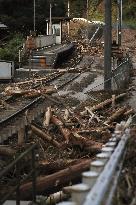 Aftermath of Typhoon Hagibis in Japan