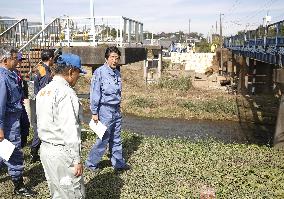 Japan PM Abe visits typhoon-affected areas