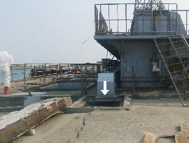 Pit in No.2 reactor at Fukushima Daiichi nuclear plant