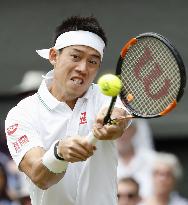 Nishikori faces off against Benneteau in Wimbledon 2nd round