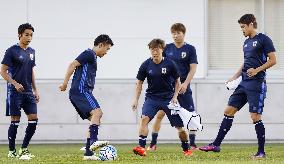 Soccer: Japan training for World Cup qualifier vs Iraq