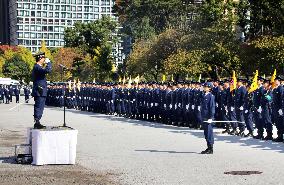 Police tighten security in Tokyo ahead of Trump's visit