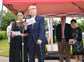 Japanese A-bomb survivor joins U.S. ceremony