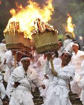 Fire festival in Japan