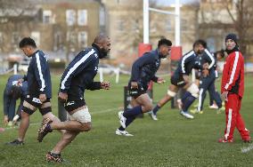 Rugby: Japan training for Russia test