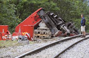 Derailment on Swiss Glacier Express